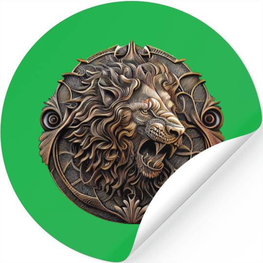 Angry Lion Stickers