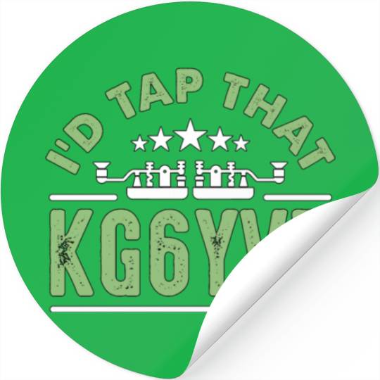 Ham Radio I'd Tap That Antenna Ham Radio Operator Stickers