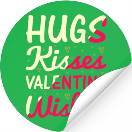 Hugs Kisses valentine Wishes ,Valentine's Day Stickers