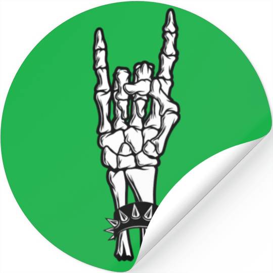 Rock & Roll Skeleton Guitar Music Lover Rockstar Stickers