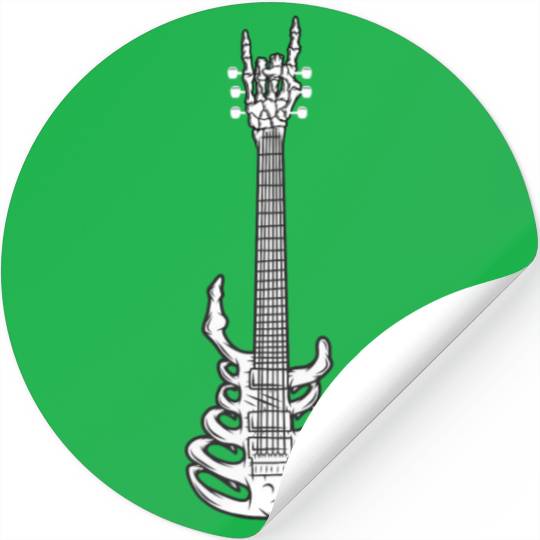 Rock & Roll Skeleton Guitar Music Lover Rockstar Stickers