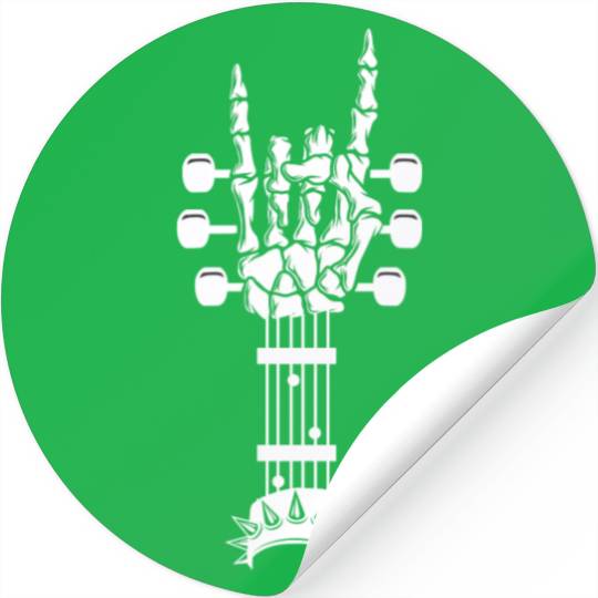 Rock & Roll Skeleton Guitar Music Lover Rockstar Stickers