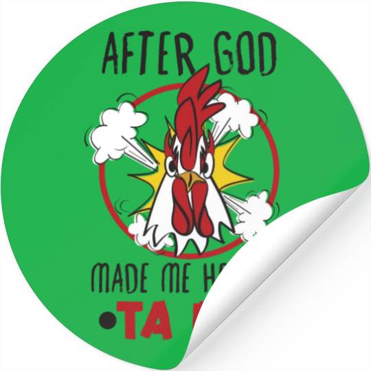 Chicken Farmer Gift Funny Chickens Country Farm Stickers