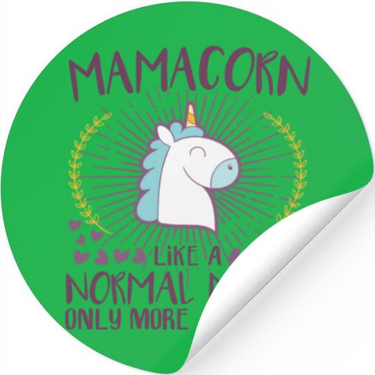 Mamacorn mom unicorn mothers day baby family kid Stickers
