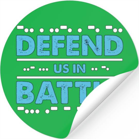 Ham Radio Defend Us In Battle Channel Radio Tower Stickers