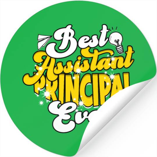 Assistant Principal Back School Teacher Principal Stickers