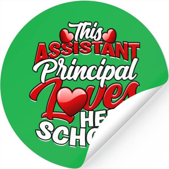 Assistant Principal Back School Teacher Principal Stickers