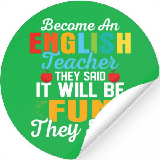 Become An English Teacher Language Grammar Stickers