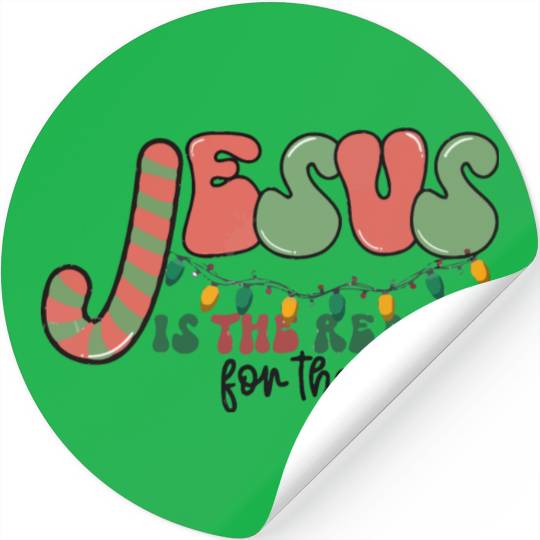 Jesus is The Reason for the Season Candy Christian Stickers