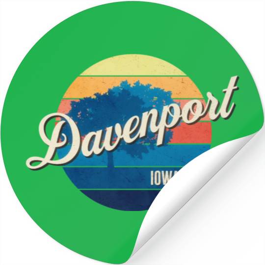 Davenport - Iowa Stickers