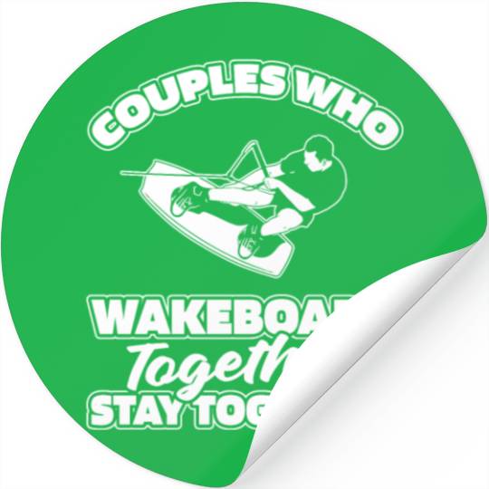 Wakeboard Wakeboarding Couple Stickers