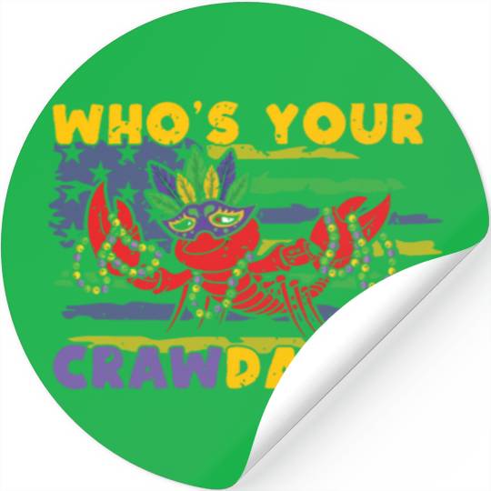 Crawfish Daddy Festival Parade Mardi Gras 2023 Stickers