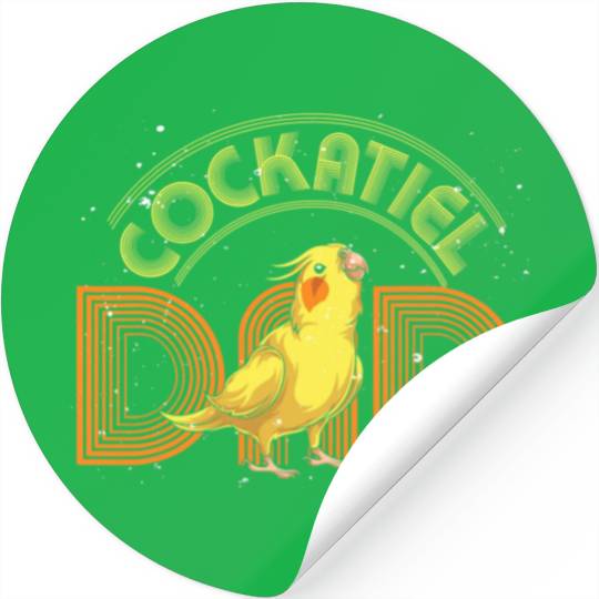 Parrot Dad Bird Lover Animal Fathers Day Cockatiel Stickers