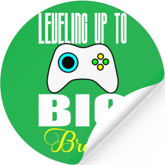 Leveling Up To Big Brother Retro Stickers