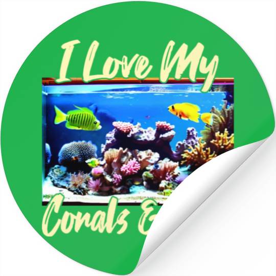 Saltwater aquarium coral fish Stickers