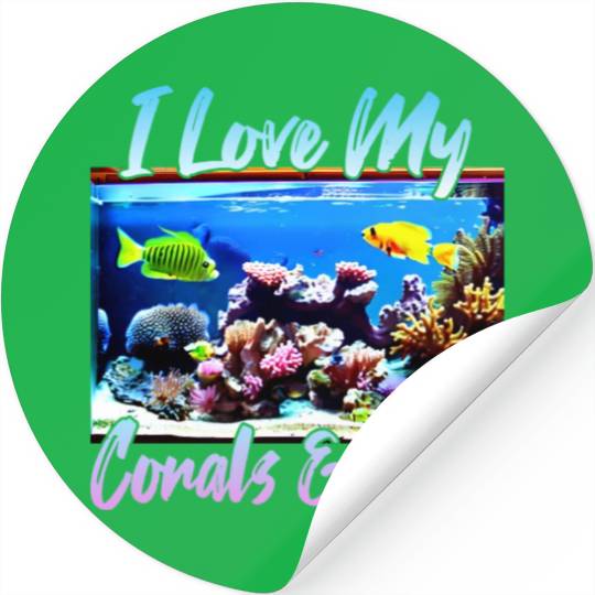 Saltwater aquarium coral fish Stickers