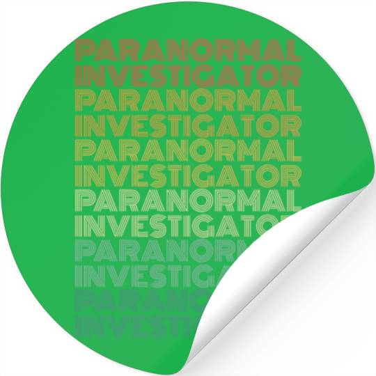 Ghost Hunting Paranormal Investigator Stickers