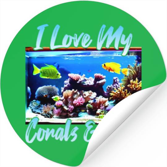 Saltwater aquarium coral fish Stickers