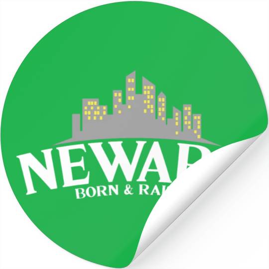 Born & Raised Usa New Jersey Newark Stickers