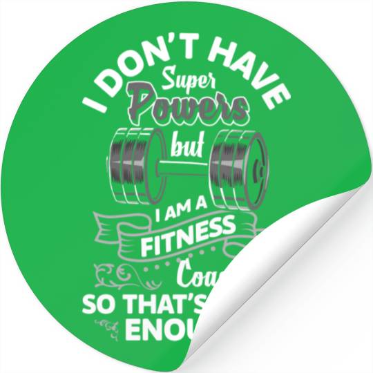 Fitness Trainer Muscle Building Pumps Training Stickers
