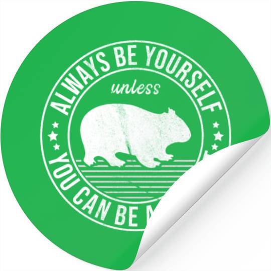 Funny Wombat Quote For A Australian Lover Stickers