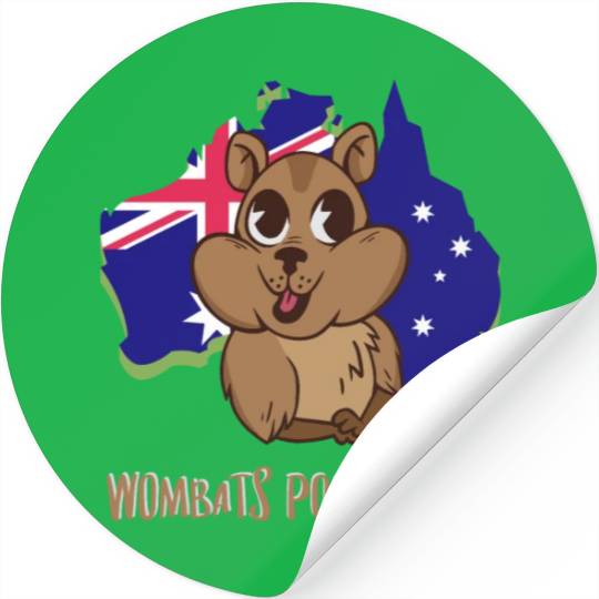 Wombats Poop Cubes For A Wombat Lover Stickers
