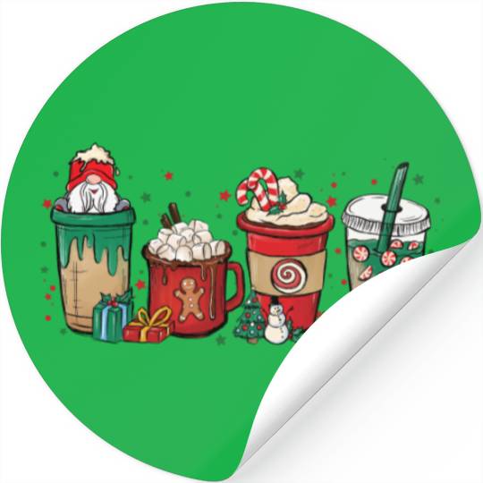 Christmas Chocolate Cup Stickers