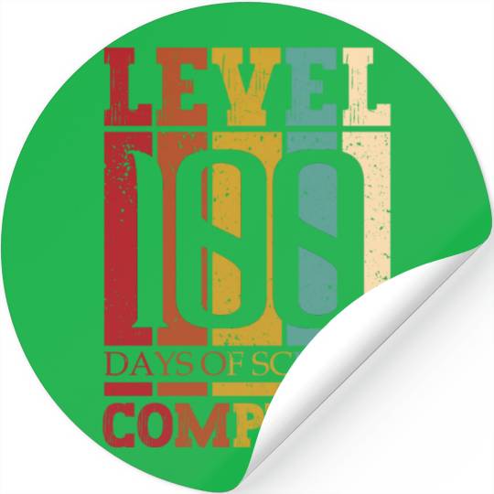 Level 100 Days Of School Complete Student Schooler Stickers