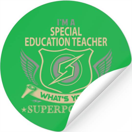 Special Education Teacher Stickers - Superpower Job