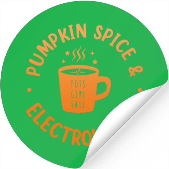 Pumpkin Spice & Electrolytes Funny Stickers