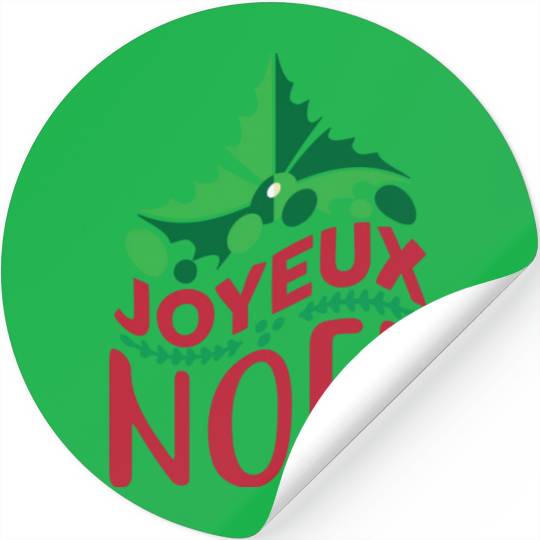 JOYEUX NOEL CRISTMAS FOR TYPOGRAPHY Stickers