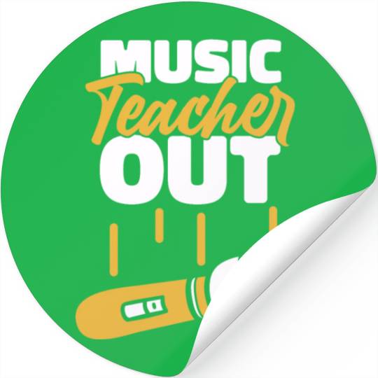 Music Teacher Microphone Stickers