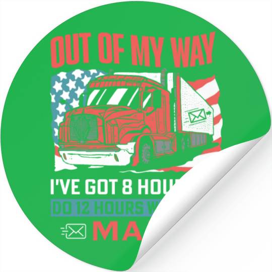 Mail delivery, Postal worker Stickers