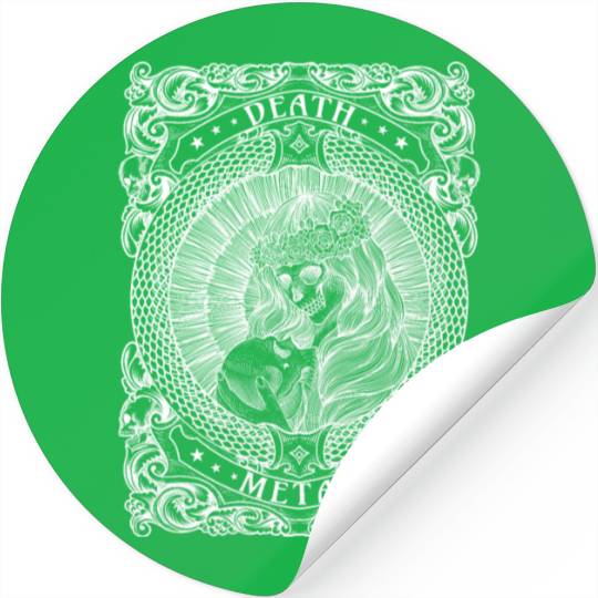 Goth Satan Rock Festivals Black Heavy Death Metal Stickers