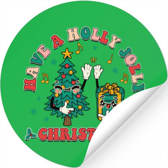 have a holly jolly christmas Stickers