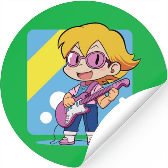 Guitar Boy Stickers