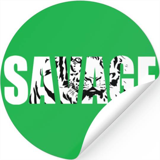 Savage Beast Animal Work Out Weight Lifting Gym Stickers