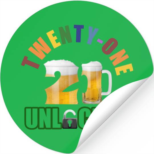 21 yo bday boy 1 Stickers