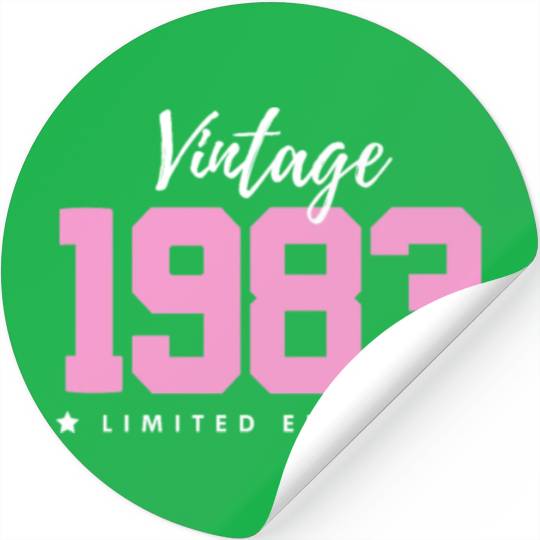 40 Years Vintage 1983 Retro 40th Birthday Stickers