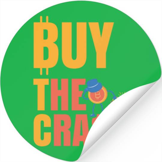 BTC Buy The Crash Crypto Bitcoin Stickers