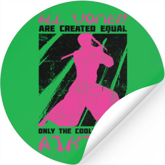 Aikido Women Japan Taekwondo Karate Martial Arts Stickers