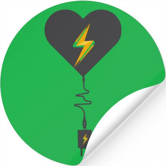 Charging My Heart Good Stickers show your feeling