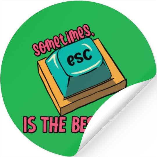 Software Engineer Computer Key Programming Stickers