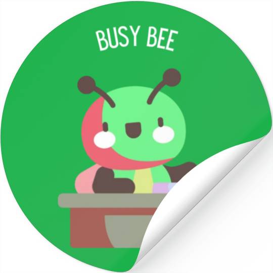 Funny Busy Bee Stickers