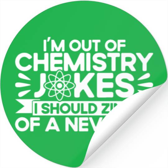 Chemistry Gift Scientists Chemist Stickers