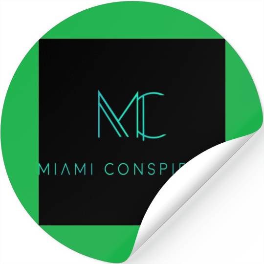Miami Conspiracy Green Logo Stickers