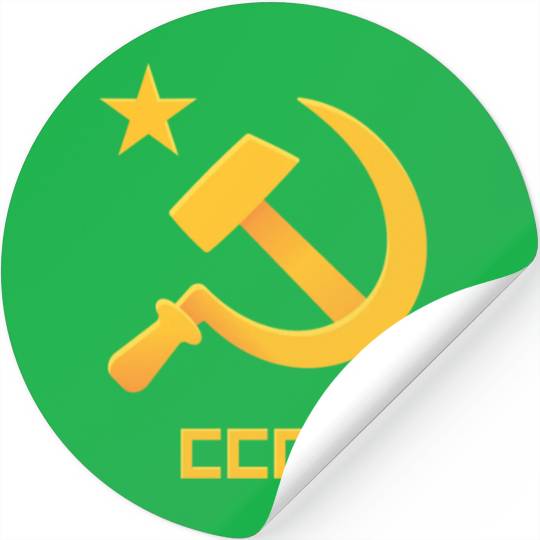 USSR Soviet Union Russia Hammer Sickel USSR Flag C Stickers