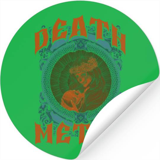Goth Rock Satan Unicorn Festivals Death Metal Stickers