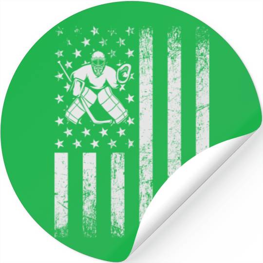 Hockey usa flag kipper Stickers