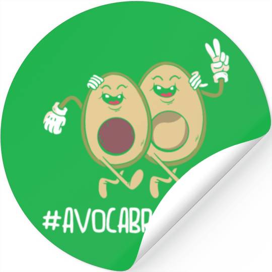 Sibling Big Brother Avocado Goals Hilarious Puns Stickers